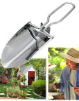 Stainless Steel Garden Tools Folding Portable Hand Shovel Garden Outdoor Camping-Camtoa Outdoor Store-Bargain Bait Box