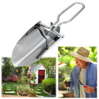 Stainless Steel Garden Tools Folding Portable Hand Shovel Garden Outdoor Camping-Camtoa Outdoor Store-Bargain Bait Box