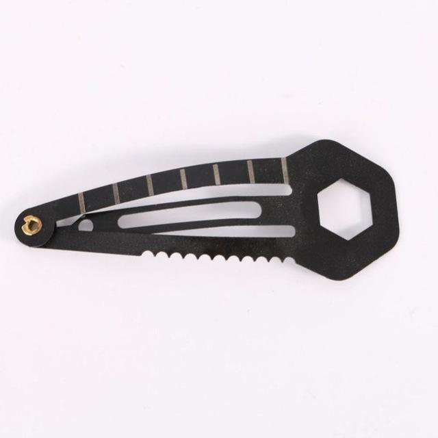 Stainless Steel Multifunction Hairpin Hair Clip Ruler Cutter Travel Outdoor-One Loves One Store-B-Bargain Bait Box