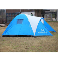 Starhome 2-3 Persons Camping Tent One Bedroom & One Living Room Tent Double-Xingju Outdoor-Blue tunnel tent-Bargain Bait Box