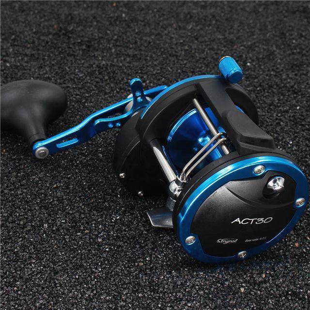 Stealth 3Bb+1Rb Plastic Body Bait Casting Fishing Reel High Speed Baitcasting-Baitcasting Reels-LooDeel Outdoor Sporting Store-Black with blue-2000 Series-Bargain Bait Box