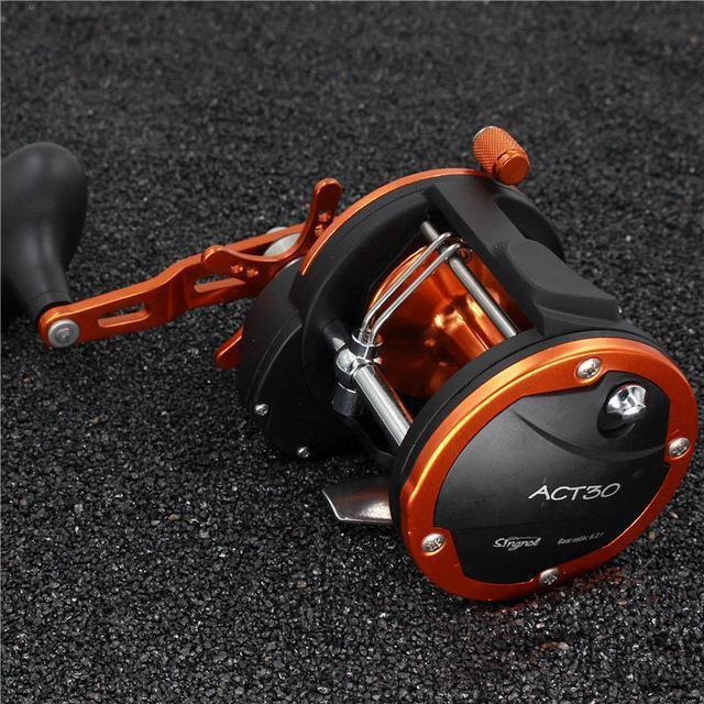 Stealth 3Bb+1Rb Plastic Body Bait Casting Fishing Reel High Speed Baitcasting-Baitcasting Reels-LooDeel Outdoor Sporting Store-Black with orange-2000 Series-Bargain Bait Box