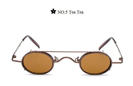 Steampunk Sunglasses Women Vintage Prince Small Oval Sun Glasses Cool-Sunglasses-lilychen Store-Tea Tea-Bargain Bait Box