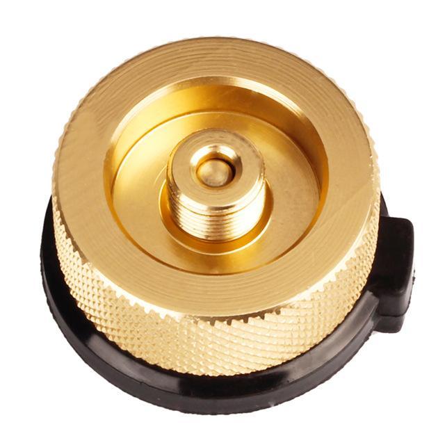 Stove Connector Outdoor Camping Gas Stove Picnic Burner Converter Adapter-easygoing4-Gold-Bargain Bait Box