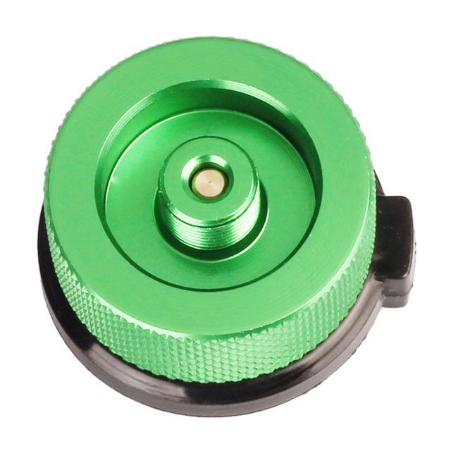 Stove Connector Outdoor Camping Gas Stove Picnic Burner Converter Adapter-easygoing4-Green-Bargain Bait Box