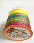 Strong 4 Strands Pe Braided Fishing Line 500M Japanese Multicolor-fishers zone-0.8-Bargain Bait Box