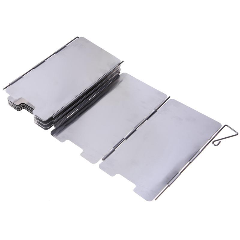 Strong 9 Plates Foldable Windshield Outdoor Camping Cooking Bbq Gas Stove-Dreamland 123-Bargain Bait Box