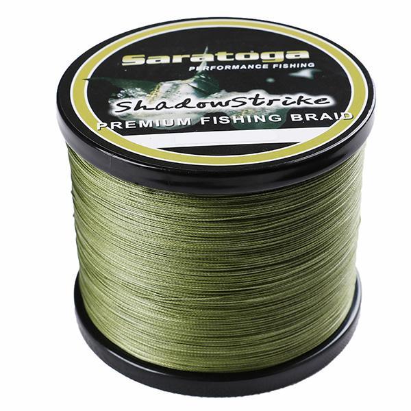 Strong Saratoga 1000M/1100Yards 8 Strands 6-300Lb 100% Pe Braided Fishing Line-AGEPOCH Fishing Tackle Co., Ltd.-Army Green-0.6-Bargain Bait Box