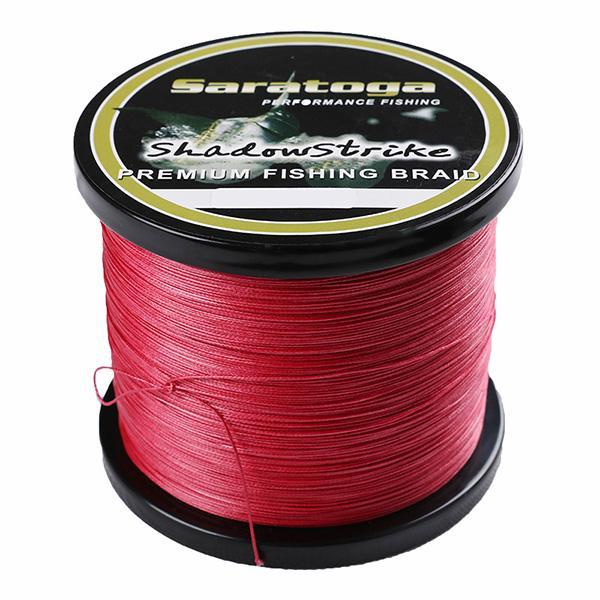 Strong Saratoga 1000M/1100Yards 8 Strands 6-300Lb 100% Pe Braided Fishing Line-AGEPOCH Fishing Tackle Co., Ltd.-Red-0.6-Bargain Bait Box