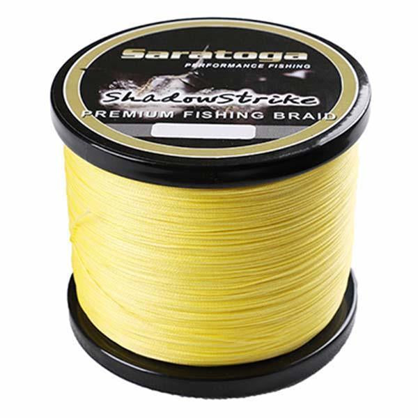 Strong Saratoga 1000M/1100Yards 8 Strands 6-300Lb 100% Pe Braided Fishing Line-AGEPOCH Fishing Tackle Co., Ltd.-Yellow-0.6-Bargain Bait Box