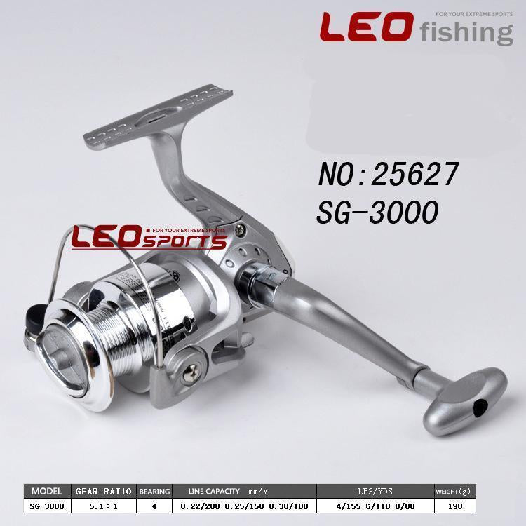 Style Leo Sg3000 Spinning Fishing Reels 4Bb Gear Ratio 5.1:1 Metal Wire Cup-Spinning Reels-Outdoor life stores Store-Left Hand-Bargain Bait Box