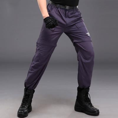 Summer Brand Men Pant Detachable Quick Dry Trousers Outdoor Sports Trekking-fishing pants-PAVE HAWK OUTDOOR-gray-S-Bargain Bait Box