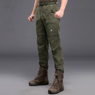 Summer Brand Men Pant Detachable Quick Dry Trousers Outdoor Sports Trekking-fishing pants-PAVE HAWK OUTDOOR-green-S-Bargain Bait Box