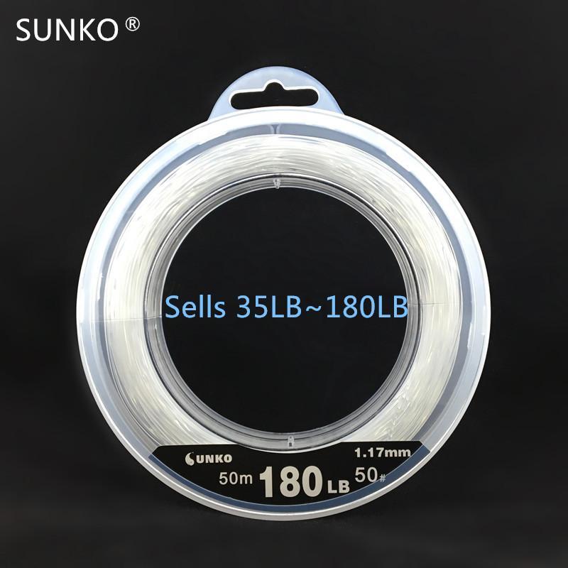 Sunko Brand No.50# 180Lb Nylon Fishing Line Super Strong Monofilament Fishing-SUNKO Fishing Tackle Factory-Bargain Bait Box