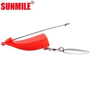 Sunmile Speedboat Fishing Jig Head For Soft Lure Saltwater Swim Bait ,Lead-Fishhooks-SUNMILE Official Store-red-40g-Bargain Bait Box