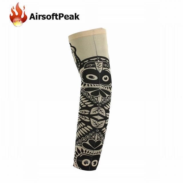 Sunscreen Arm Sleeves Breathable Skull Skeleton Cuff Sleeves Cycling Hiking-AirsoftPeak-D84 1-Bargain Bait Box