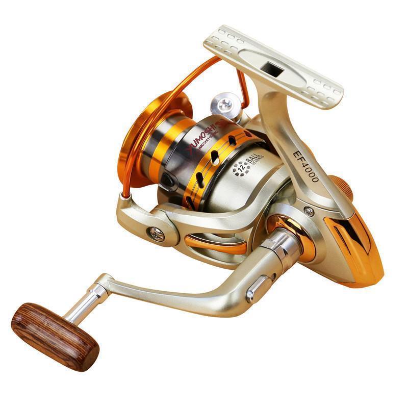 Super Deal Metal Spinning Sea Fishing Reel Ef500 1000 2000 3000 4000 5000 6000-FIZZ Official Store-1000 Series-Bargain Bait Box