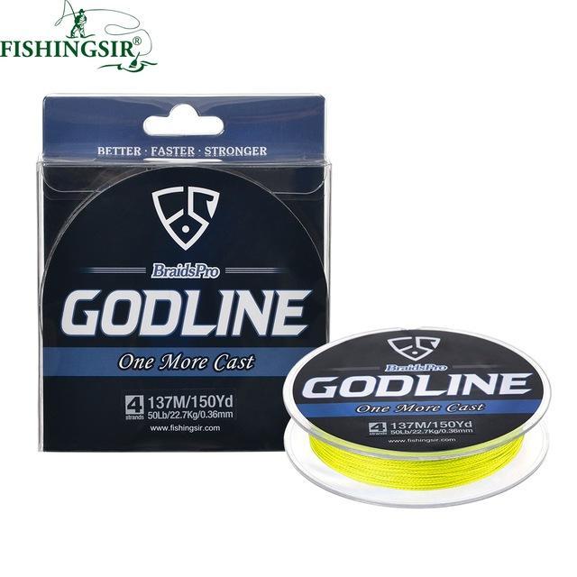 Super Pe Braided Fishing Line 8 Strands Strong Braid Multifilament Fishing Lines-FISHINGSIR Official Store-Yellow-0.7-Bargain Bait Box