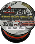 Super Strong 8 Strands 150Lb 200Lb 250Lb Pe Braided Fishing Line 300M Sea-ASCON FISH Official Store-White-25-Bargain Bait Box