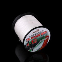 Super Strong Multifilament Pe Braided Fishing Line 500M 12 Strands Pe Braided-JUYI Official Store-White-3.0-Bargain Bait Box