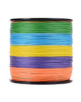 Super Strong Rainbow 500M Braided Wires 100% Pe Fiber Fishing Line Spectra-ASCON FISH Official Store-0.4-Bargain Bait Box