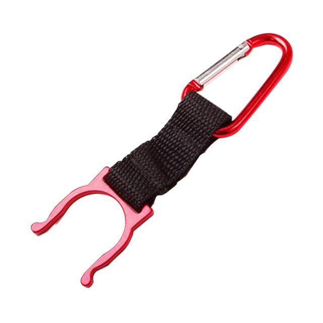 Survival Traveling Tools 1Pc Camping Carabiner Water Bottle Buckle Hook Holder-LoveOutdoor Store-Red-Bargain Bait Box