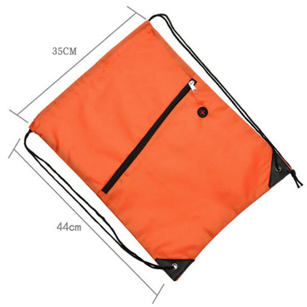 Swimming Drawstring Backpack School Beach Sport Sack Gym Tote Bag Swim Case-Yunhua Shen&#39;s store-Black-Bargain Bait Box
