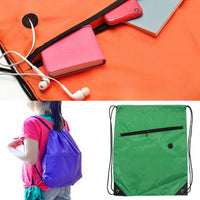 Swimming Drawstring Backpack School Beach Sport Sack Gym Tote Bag Swim Case-Yunhua Shen's store-Black-Bargain Bait Box