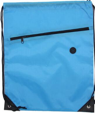 Swimming Drawstring Backpack School Beach Sport Sack Gym Tote Bag Swim Case-Yunhua Shen&#39;s store-Blue-Bargain Bait Box