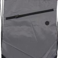 Swimming Drawstring Backpack School Beach Sport Sack Gym Tote Bag Swim Case-Yunhua Shen's store-Grey-Bargain Bait Box