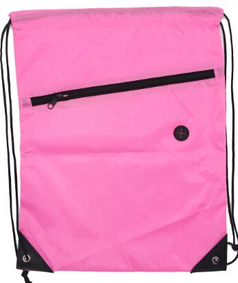 Swimming Drawstring Backpack School Beach Sport Sack Gym Tote Bag Swim Case-Yunhua Shen&#39;s store-Pink-Bargain Bait Box