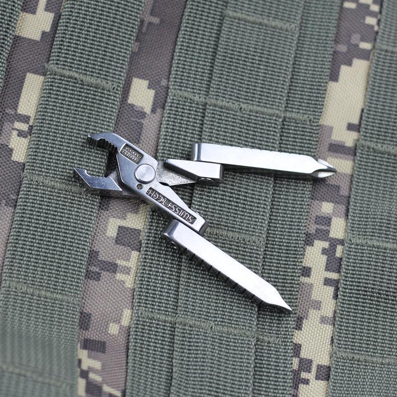 Swiss Tech 6 In 1 Multi - Function Outdoor Tool Clamp Mini - Pliers Portable-NanYou Outdoor Camping Supplies Store-Bargain Bait Box