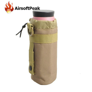Tactical Accessory Airsoft 600D Outdoor Hiking Molle Open Top Water Bottle Pouch-AirsoftPeak-Desert Camo-Bargain Bait Box