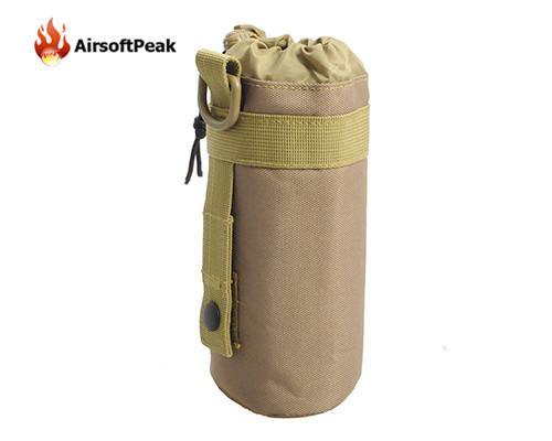 Tactical Accessory Airsoft 600D Outdoor Hiking Molle Open Top Water Bottle Pouch-AirsoftPeak-Khaki-Bargain Bait Box