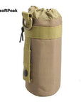 Tactical Accessory Airsoft 600D Outdoor Hiking Molle Open Top Water Bottle Pouch-AirsoftPeak-Khaki-Bargain Bait Box