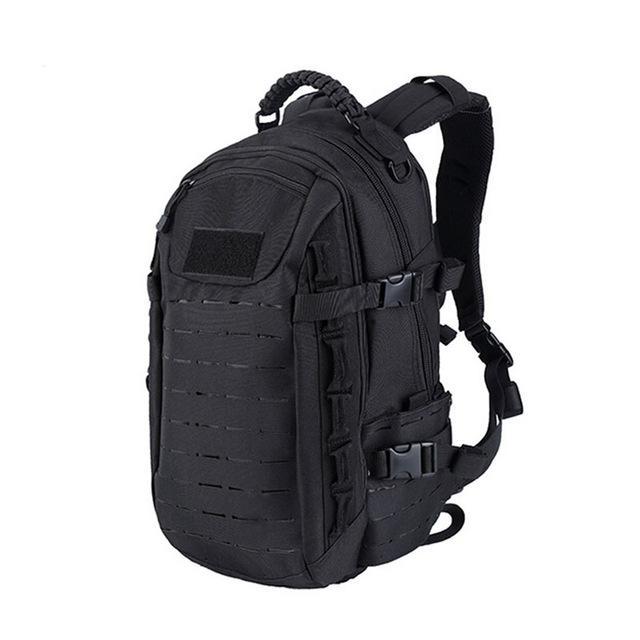 Tactical Backpack Laser Cut Molle Pals Dragon Egg Bag 25L Sport Bag Military-Tactifans Skirmish Store-BLACK-Bargain Bait Box