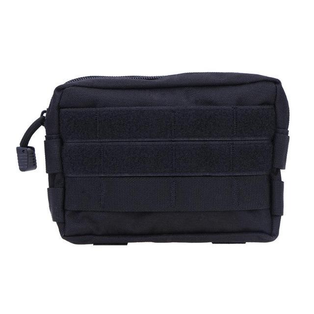 Tactical Bag Military Camouflage Pocket Outdoor Camping Hiking Phone Keys Holder-gigibaobao-Black Color-Bargain Bait Box