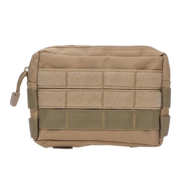 Tactical Bag Military Camouflage Pocket Outdoor Camping Hiking Phone Keys Holder-gigibaobao-Khaki-Bargain Bait Box