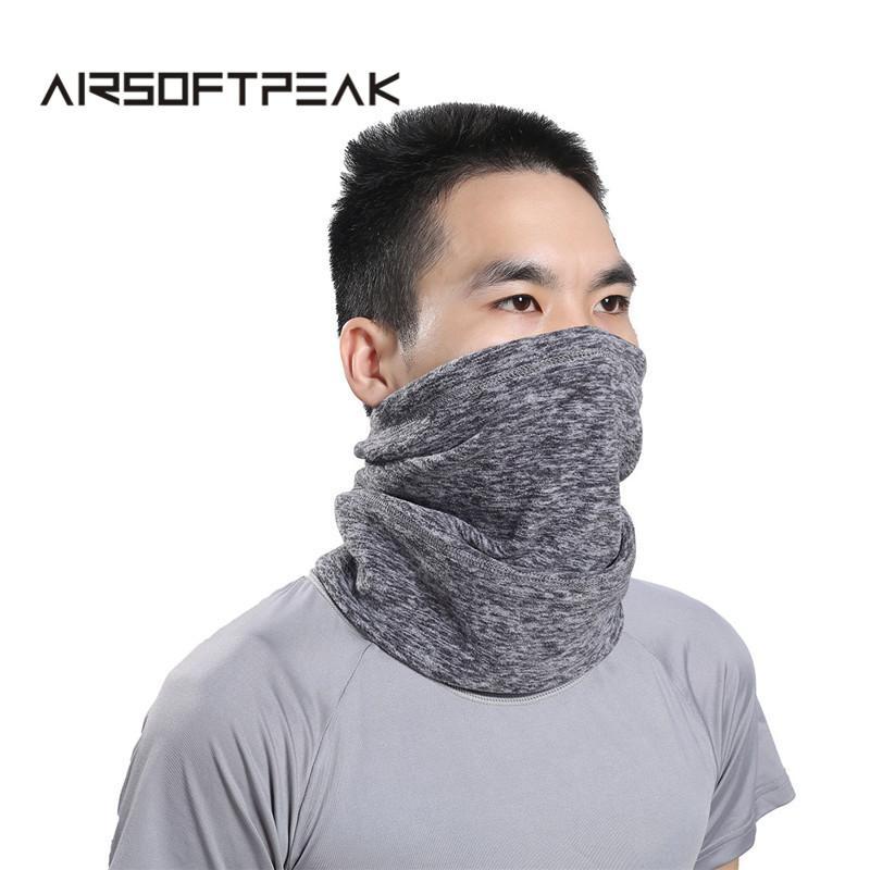 Tactical Fleece Thermal Face Mask Warmer Neck Cover Bicycle Motorcycle Hats-AirsoftPeak-Grey-Bargain Bait Box