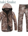 Tactical Gear Shark Skin Softshell Outdoor Jacket& Military Pants Men Waterproof-Beacon Hunting Equipment Store-002-M-Bargain Bait Box