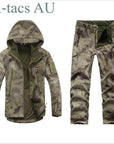 Tactical Gear Shark Skin Softshell Outdoor Jacket& Military Pants Men Waterproof-Beacon Hunting Equipment Store-AU-M-Bargain Bait Box