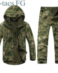 Tactical Gear Shark Skin Softshell Outdoor Jacket& Military Pants Men Waterproof-Beacon Hunting Equipment Store-FG-M-Bargain Bait Box