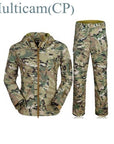 Tactical Gear Shark Skin Softshell Outdoor Jacket& Military Pants Men Waterproof-Beacon Hunting Equipment Store-multicam-M-Bargain Bait Box