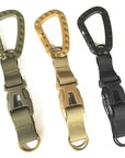 Tactical Keychain Strap Belt Clip Backpack Hooks Key Belt Keychain Holder-CSForce-Black-Bargain Bait Box