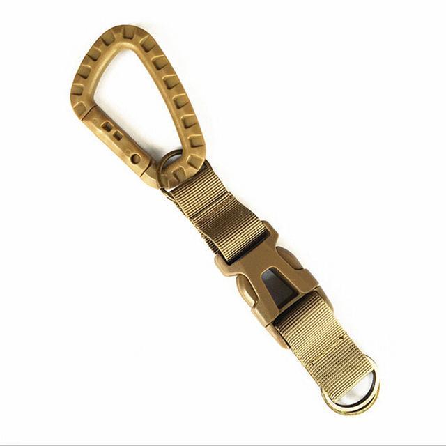 Tactical Keychain Strap Belt Clip Backpack Hooks Key Belt Keychain Holder-CSForce-Tan-Bargain Bait Box