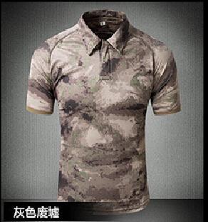 Tactical Military Breathable Shirt Short Sleeve Quick Dry Men Camo Camping-Shirts-Bargain Bait Box-02-S-Bargain Bait Box