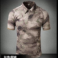 Tactical Military Breathable Shirt Short Sleeve Quick Dry Men Camo Camping-Shirts-Bargain Bait Box-02-S-Bargain Bait Box