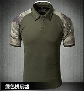 Tactical Military Breathable Shirt Short Sleeve Quick Dry Men Camo Camping-Shirts-Bargain Bait Box-05-S-Bargain Bait Box