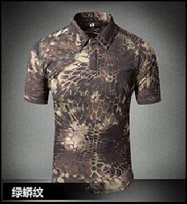 Tactical Military Breathable Shirt Short Sleeve Quick Dry Men Camo Camping-Shirts-Bargain Bait Box-15-S-Bargain Bait Box