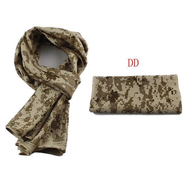 Tactical Military Camouflage Scarf Multifunctional Army Mesh Breathable Scarf-Sunshine Outdoor Ltd.-DD-Bargain Bait Box